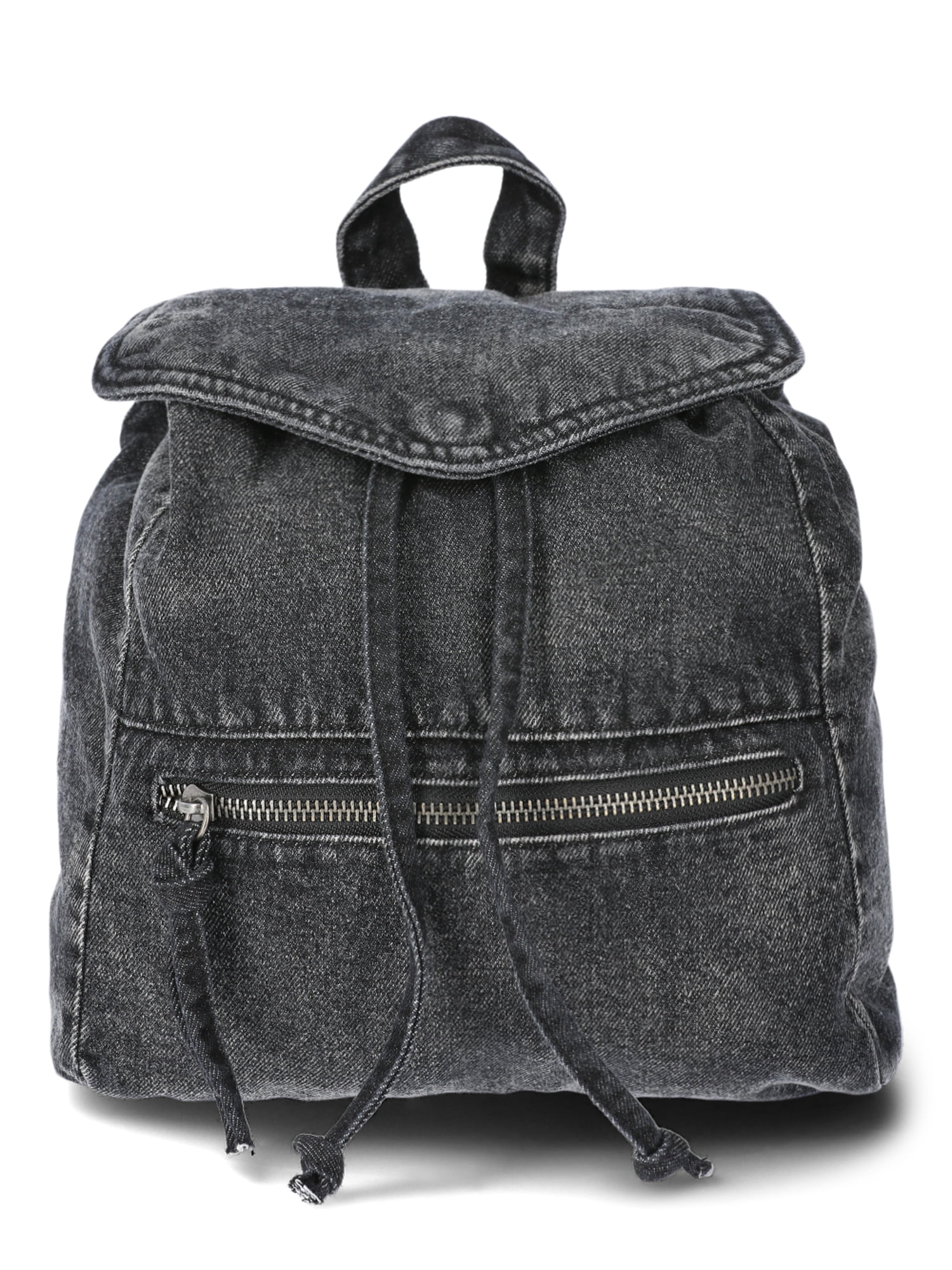 back pack／black nylon × denim No-Boundaries-Casual-Mini-
