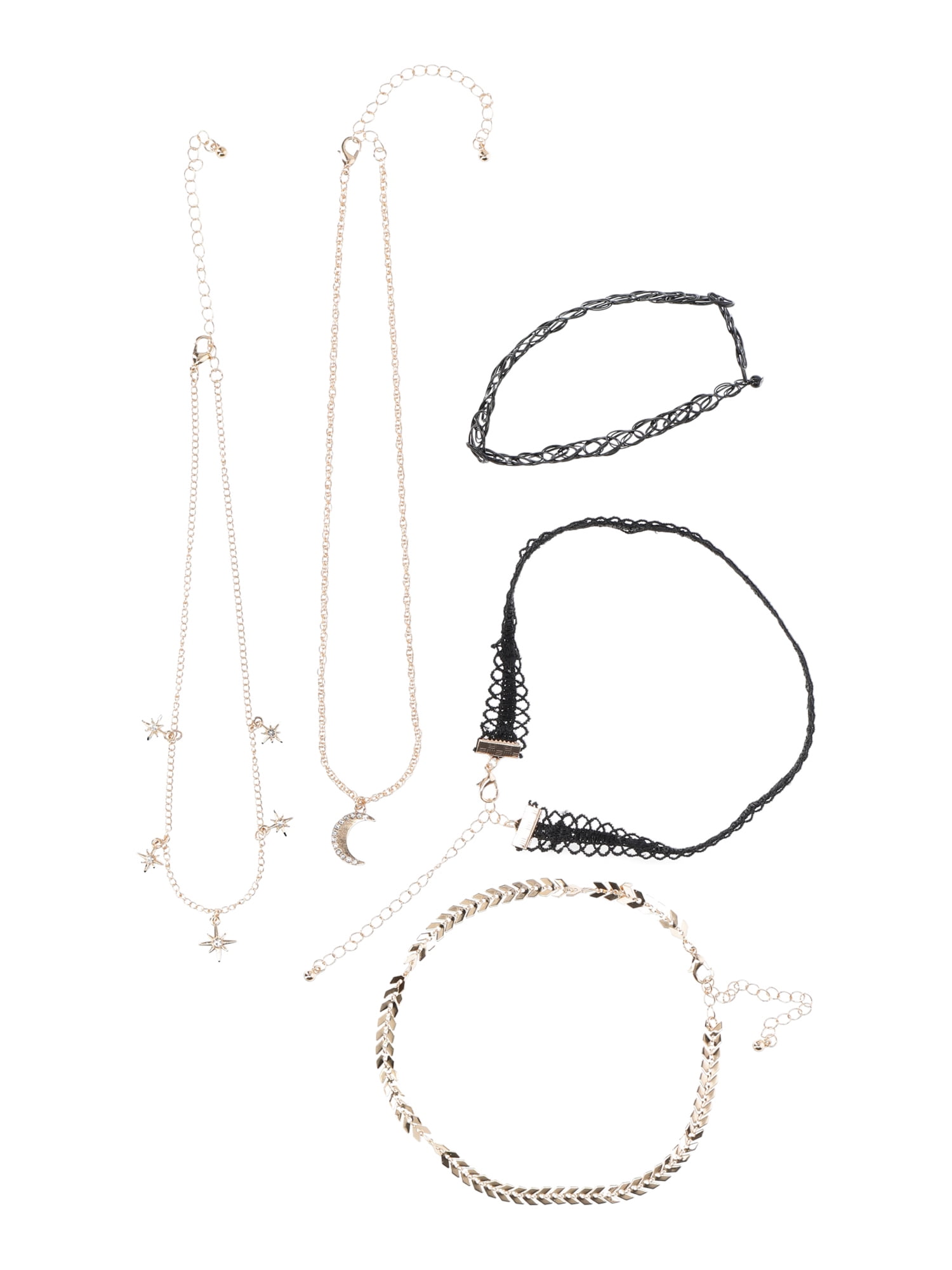 No Boundaries Celestial Choker Set, 5-Piece, Women