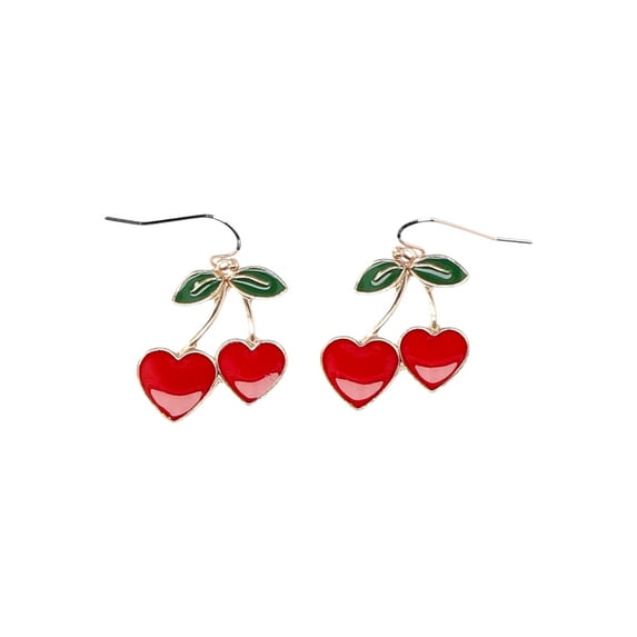 No Boundaries Cherry Heart Earrings, Women’s