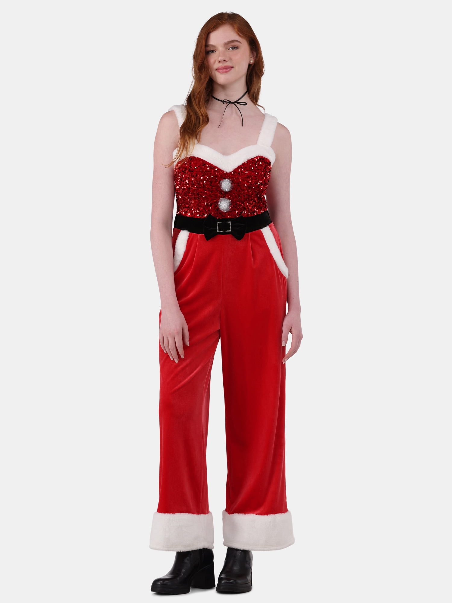 No Boundaries Women's Christmas Jumpsuit
