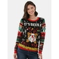 thumbnail image 1 of No Boundaries Christmas Sweater, Women's and Women's Plus, 1 of 5