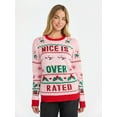 thumbnail image 1 of No Boundaries Christmas Sweater, Lightweight, Women's, 1 of 5