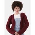thumbnail image 1 of No Boundaries Chunky Knit Cardigan Sweater, Women’s, 1 of 4
