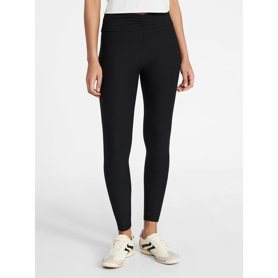 No Boundaries Cinched Front Waistband Leggings, 27" Inseam, Women's XXS-1X