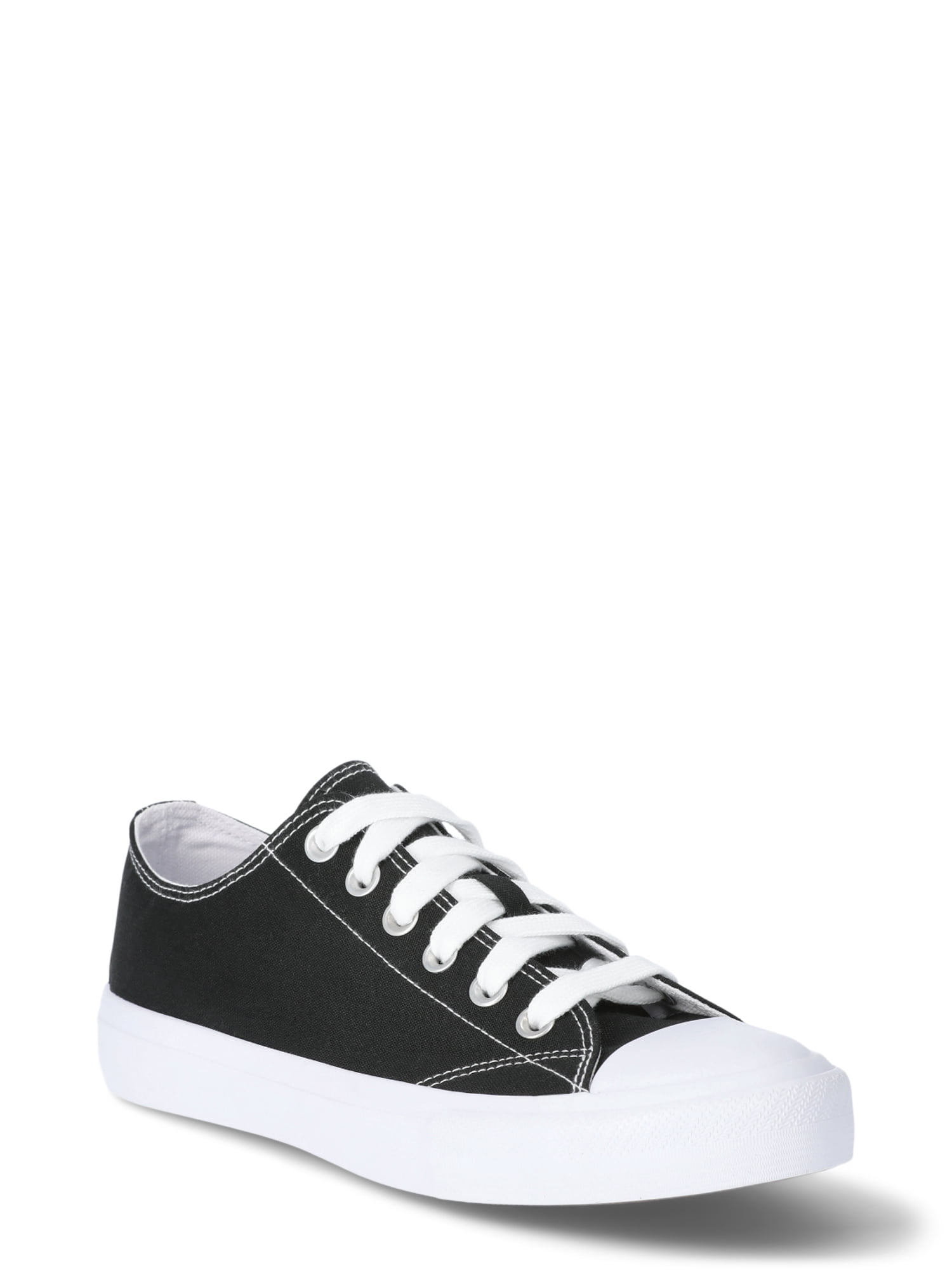 No Boundaries Classic Lace Up Sneakers, Wide Width Available, Womens