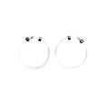 thumbnail image 1 of No Boundaries Clear Hoop Earrings, Women’s, 1 of 3
