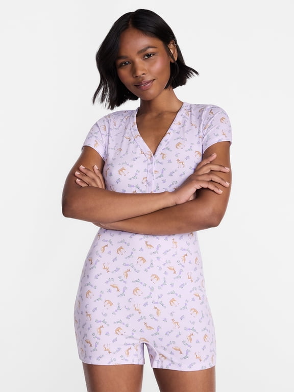 Cloud Core Sleepwear Romper, Women's XXS-3X