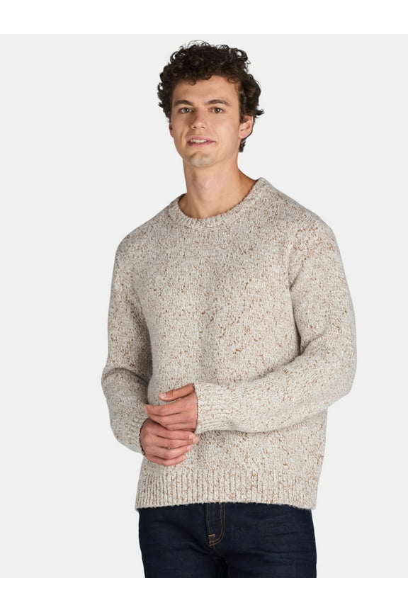 Confetti Knit Crewneck Sweater, Men’s and Big Men’s, Sizes XS-3XL