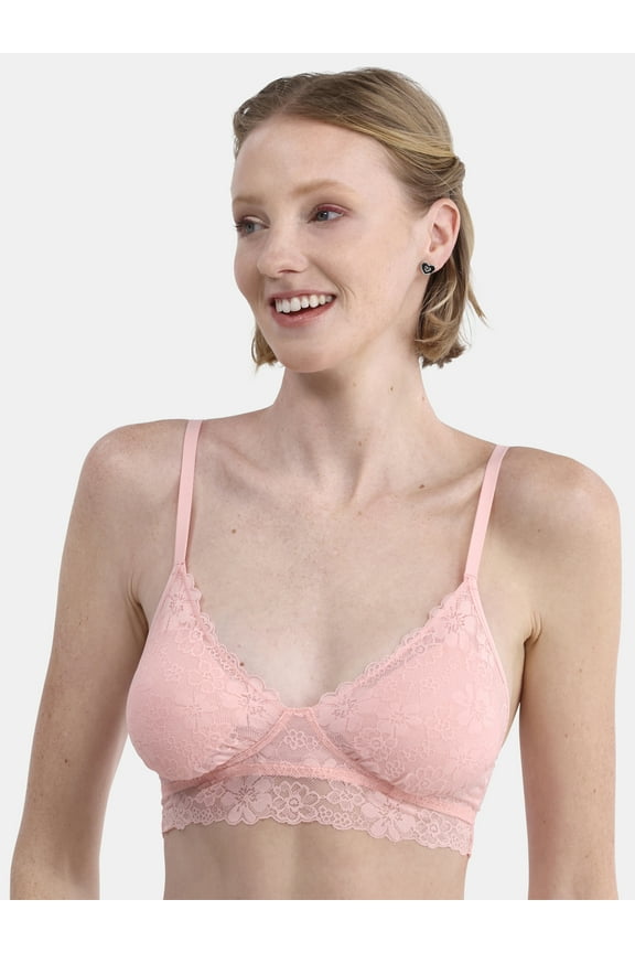 Contour Floral Lace Bralette, Women’s and Women’s Plus, Sizes S-XXXL