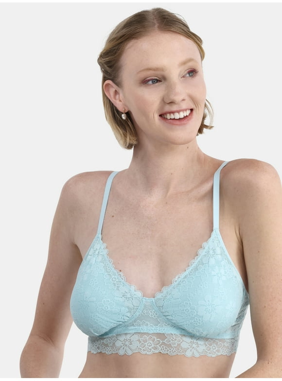 Contour Floral Lace Bralette, Women’s and Women’s Plus, Sizes S-XXXL