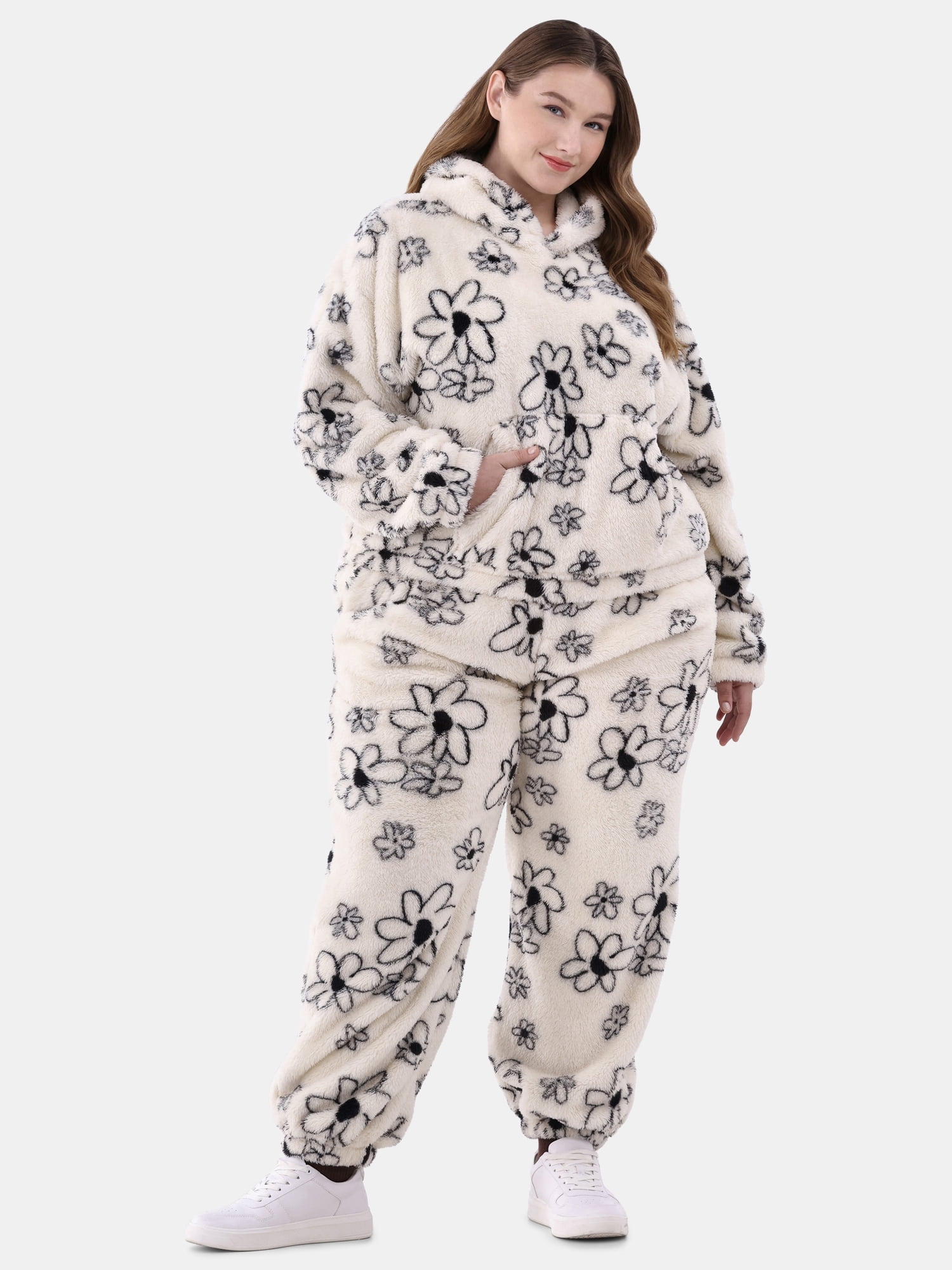 No boundaries plush hoodie online