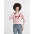 thumbnail image 1 of No Boundaries Conversational Printed Pullover with Long-Sleeves, Midweight, Women’s, 1 of 5