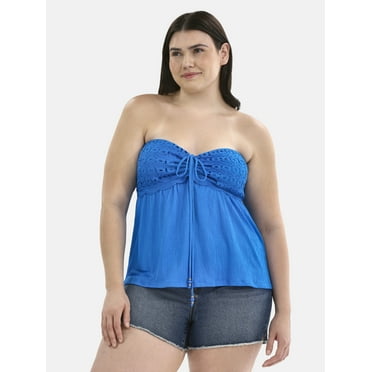 No Boundaries Convertible Halter Top, Women's Plus