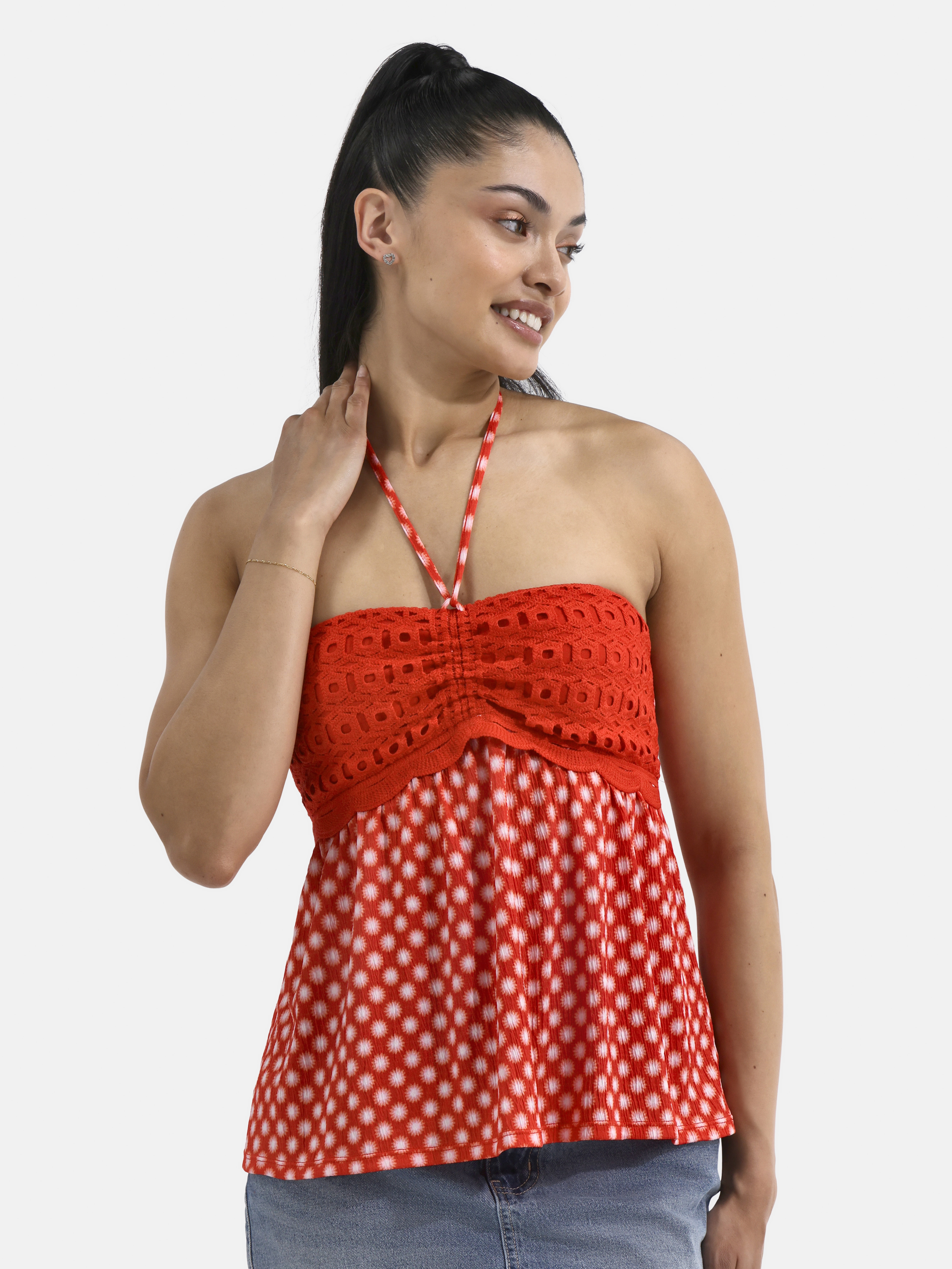 No Boundaries Convertible Halter Top, Women's