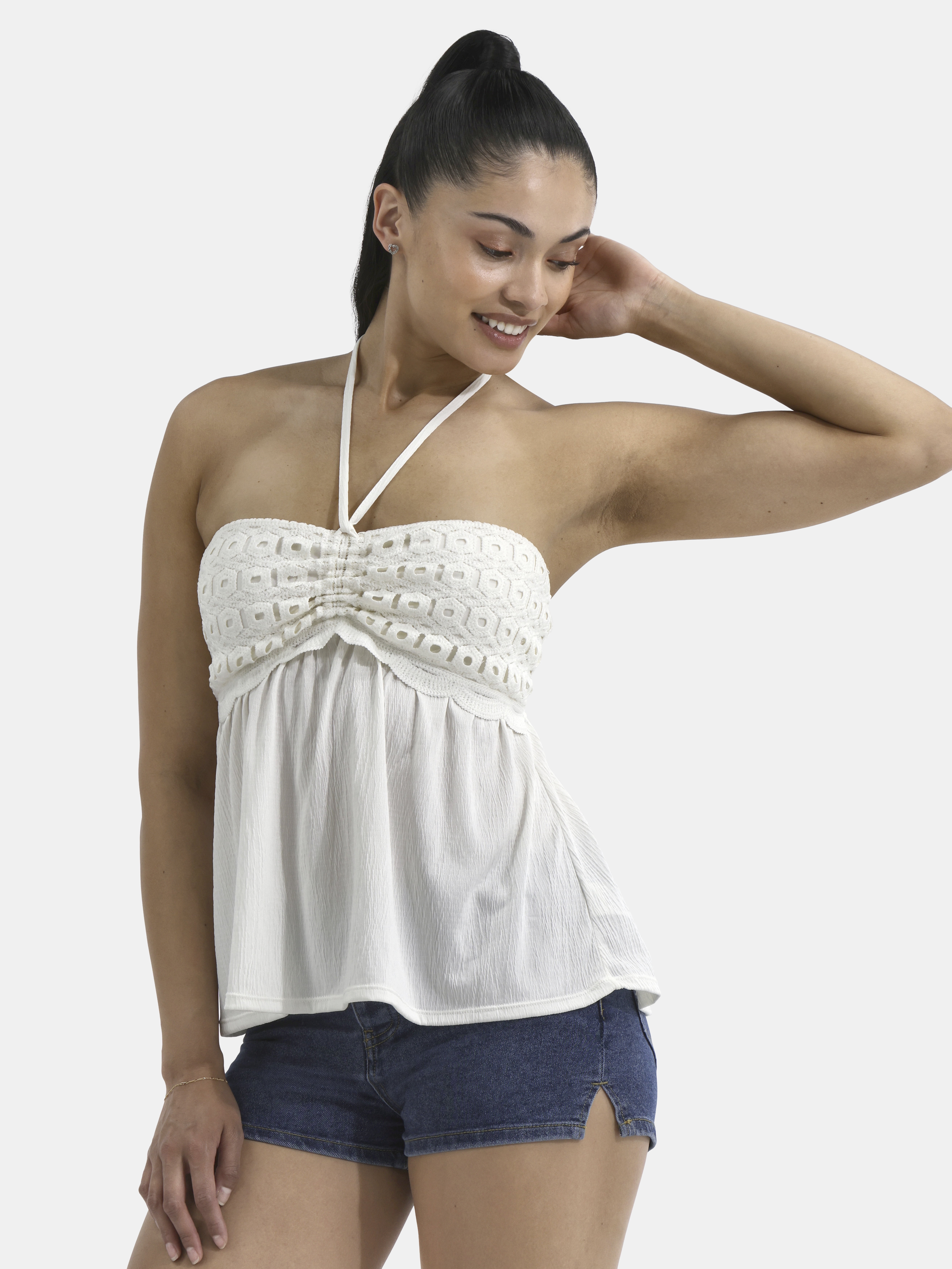 No Boundaries Convertible Halter Top, Women's