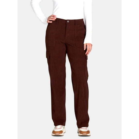 No Boundaries Juniors Corduroy Straight Leg Pant, sizes XXS-XXL