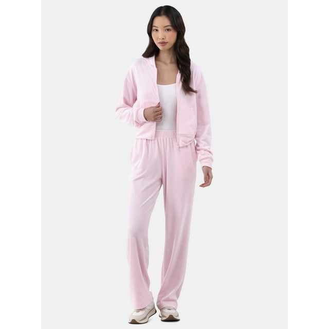 No Boundaries Corduroy Velour Set, 2-Piece, Women’s