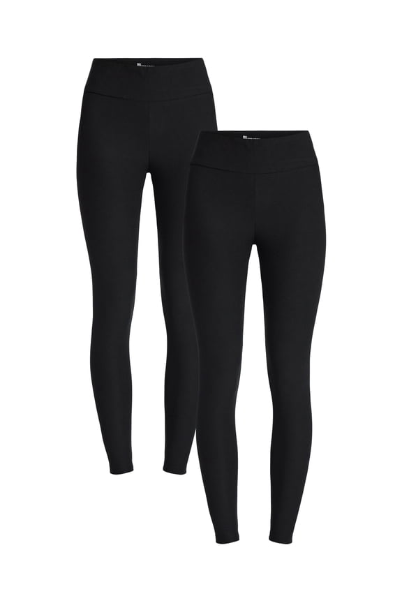 Faux Sueded Ankle Leggings, 27.5”Inseam, 1 or 2-Pack, Women's & Women's Plus Sizes XXS-4X