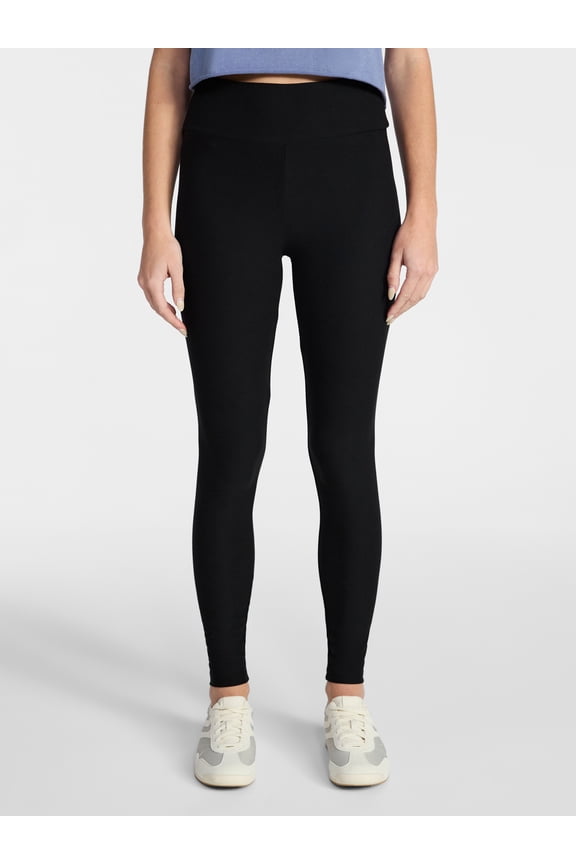 Faux Sueded Ankle Leggings, 27.5”Inseam, 1 or 2-Pack, Women's & Women's Plus Sizes XXS-4X