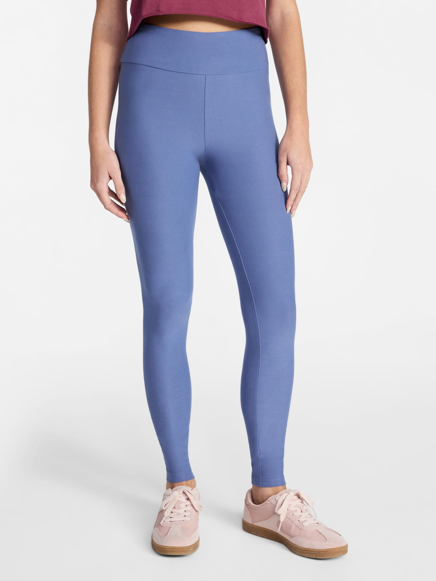 No Boundaries Faux Sueded Ankle Leggings, 27.5”Inseam, 1 or 2-Pack, Women's & Women's Plus Sizes XXS-4X