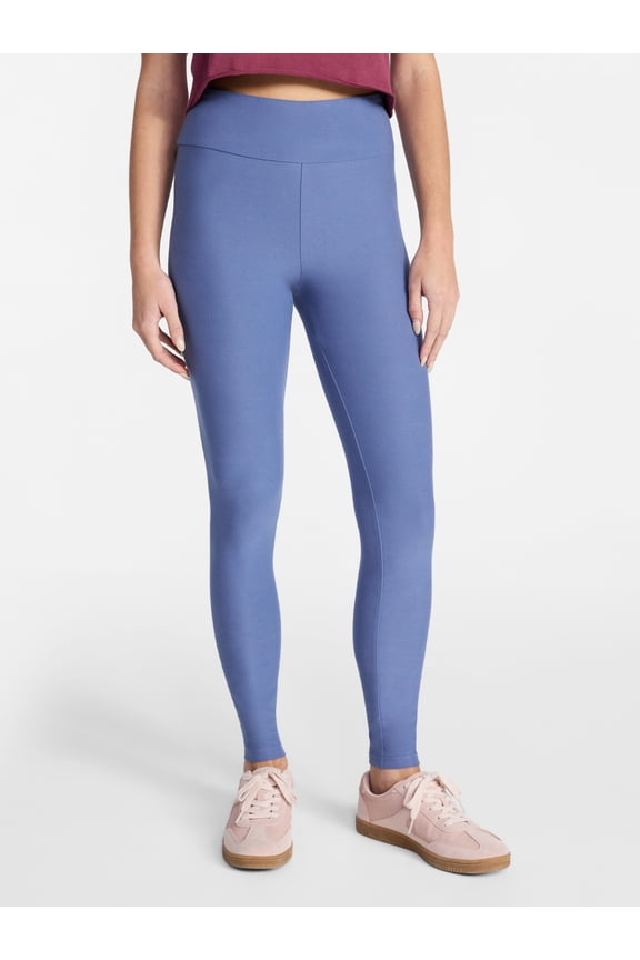 Faux Sueded Ankle Leggings, 27.5”Inseam, 1 or 2-Pack, Women's & Women's Plus Sizes XXS-4X