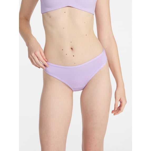 No Boundaries Cotton Hi Cut Thong Women's and Women's Plus, Sizes XS-XXXL
