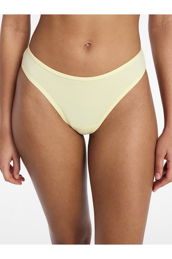 Cotton Hi Cut Thong Women's and Women's Plus, Sizes XS-XXXL