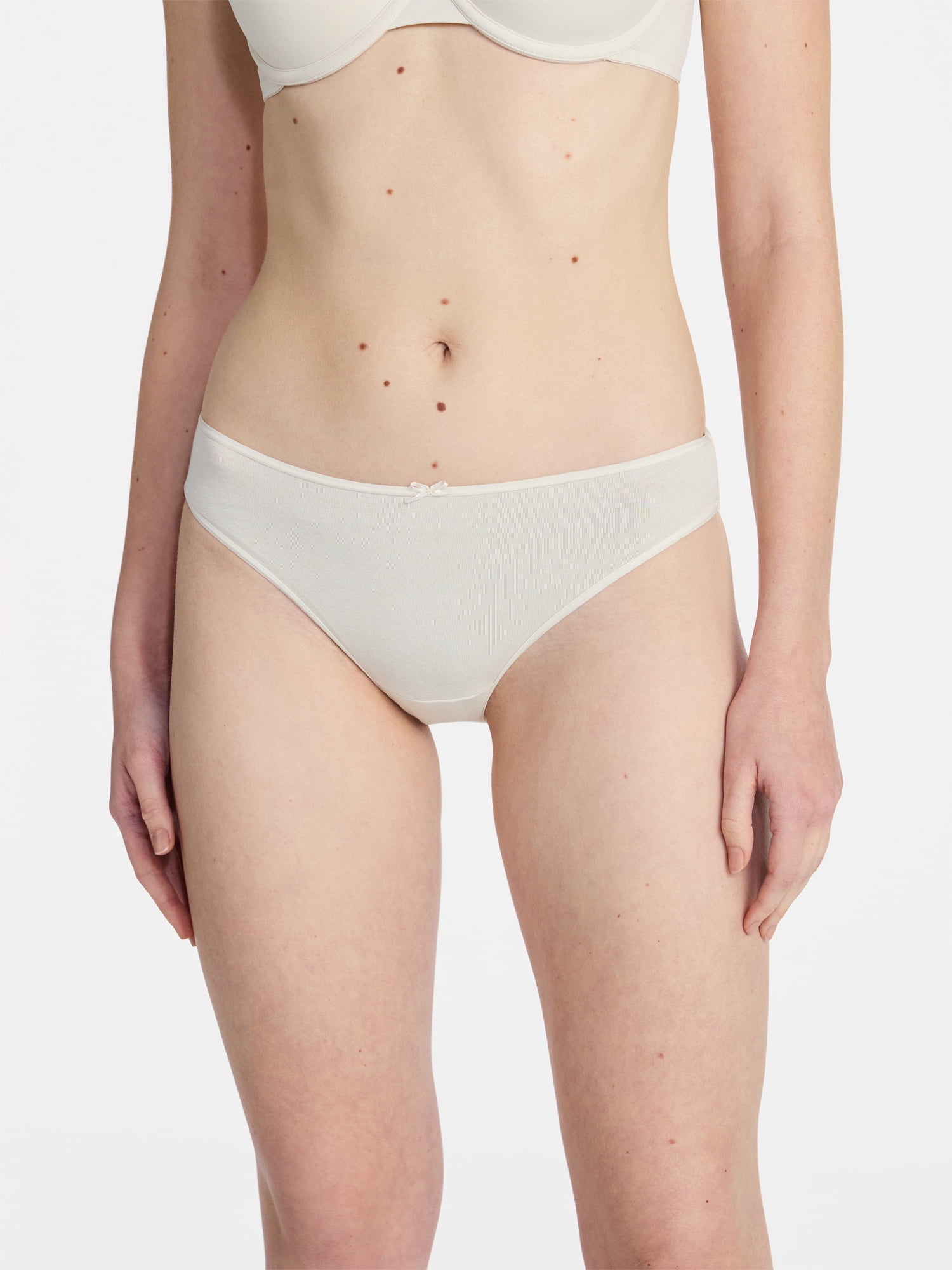 No Boundaries Cotton Blend Bikini Panties, Women's XS-XXXL