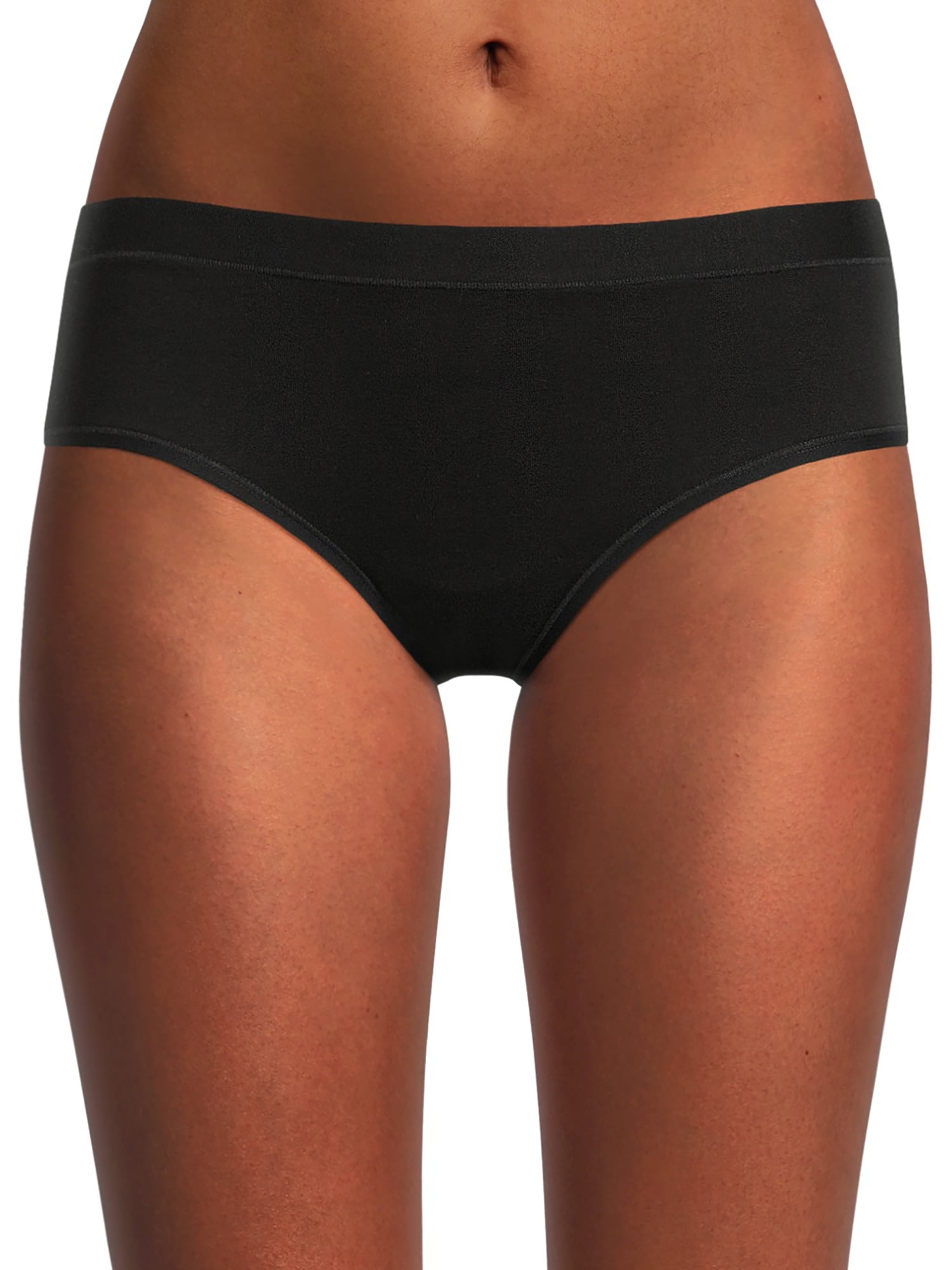 No Boundaries Cotton Blend Hipster Panties, Women's and Women's Plus
