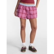No Boundaries Cotton Boxer Shorts, 3" Inseam, Women's XXS-4X