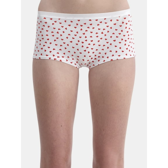 No Boundaries Cotton Boyshort Panty, Women’s and Women’s Plus, Sizes S-XXXL