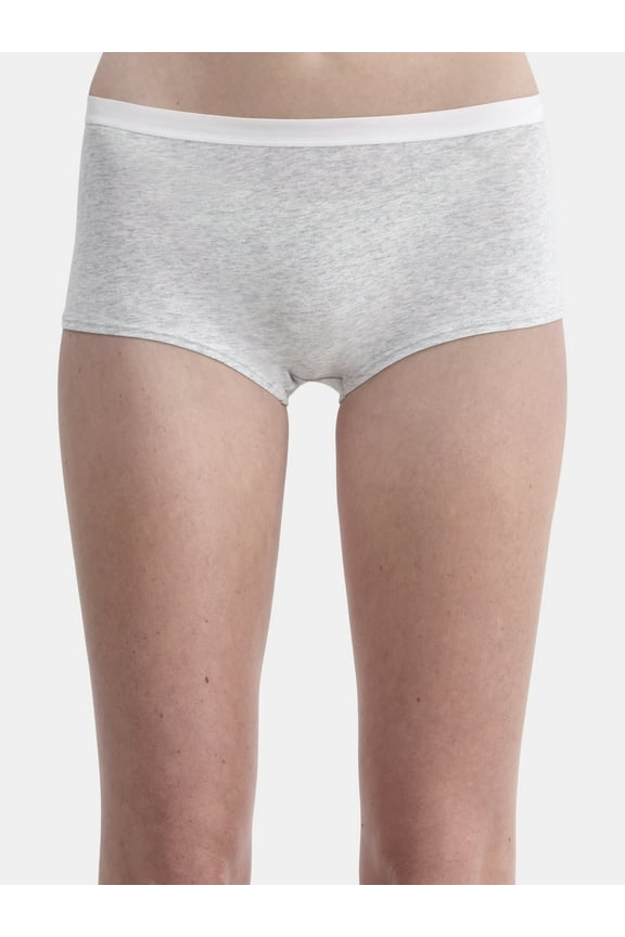 Cotton Boyshort Panty, Women’s and Women’s Plus, Sizes S-XXXL