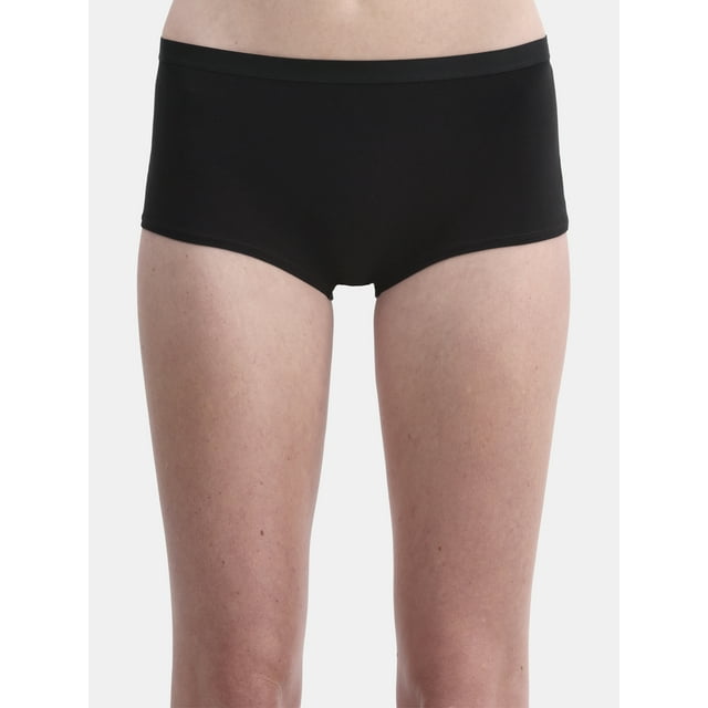 No Boundaries Cotton Boyshort Panty, Women’s and Women’s Plus, Sizes S-XXXL