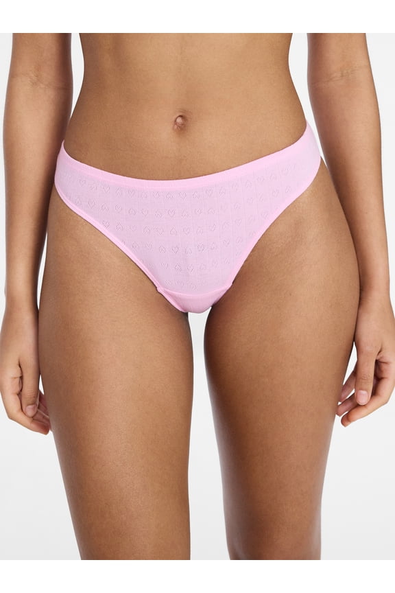 Cotton Thong Women's and Women's Plus, Sizes XS-XXXL