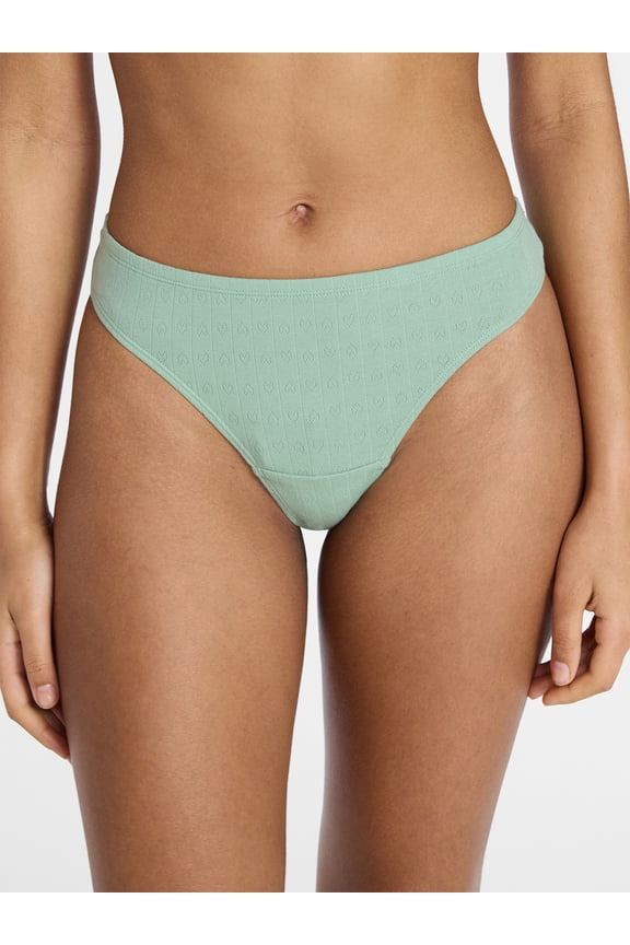 Cotton Thong Women's and Women's Plus, Sizes XS-XXXL