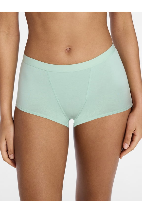 Cotton Boyshort Women's and Women's Plus, Sizes XS-XXXL