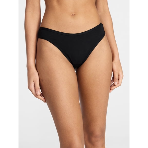 No Boundaries Cotton Hi Cut Thong Women's and Women's Plus, Sizes XS-XXXL