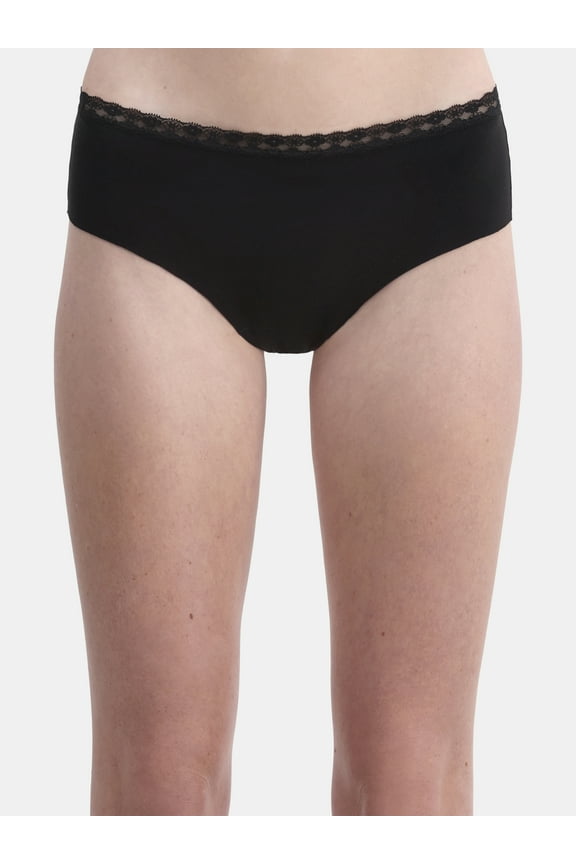 Cotton Hipster Panty with Lace, Women’s and Women’s Plus, Sizes S-XXXL