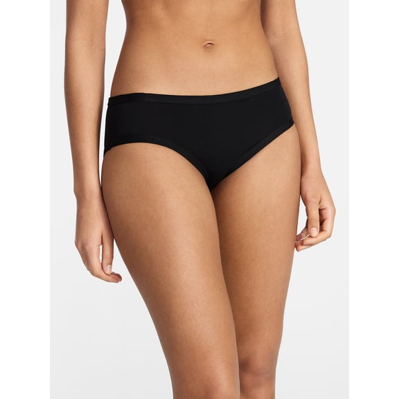 No Boundaries Cotton Hipster Women's and Women's Plus, Sizes XS-XXXL