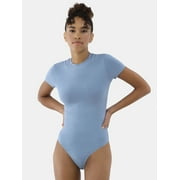 NO BOUNDARIES Women's Cotton Jersey T-shirt Bodysuit, Sizes XS-3XL