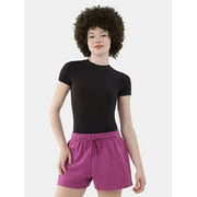 No Boundaries Cotton Stretch Jersey T-Shirt Bodysuit, Women’s XS-3XL