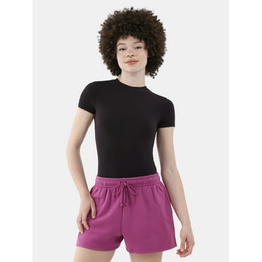 No Boundaries Women's Cotton Jersey T-shirt Bodysuit, Sizes XS-3XL