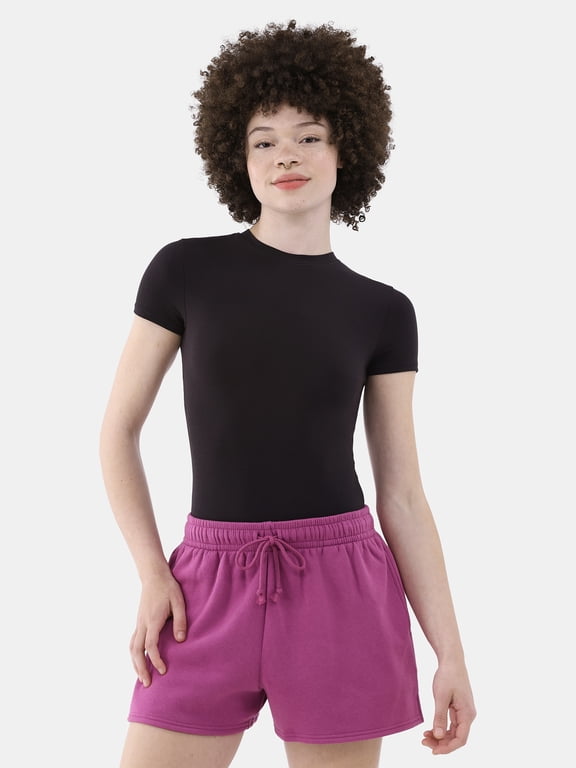 Cotton Stretch T-Shirt Bodysuit, Women’s XS-3XL