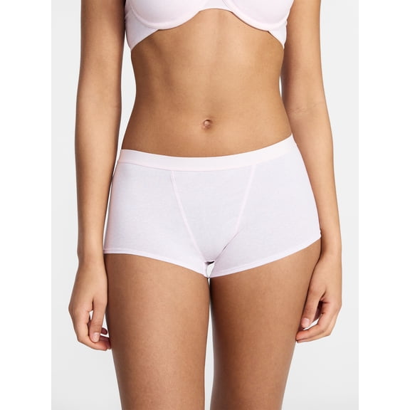 No Boundaries Cotton Boyshort Women's and Women's Plus, Sizes XS-XXXL
