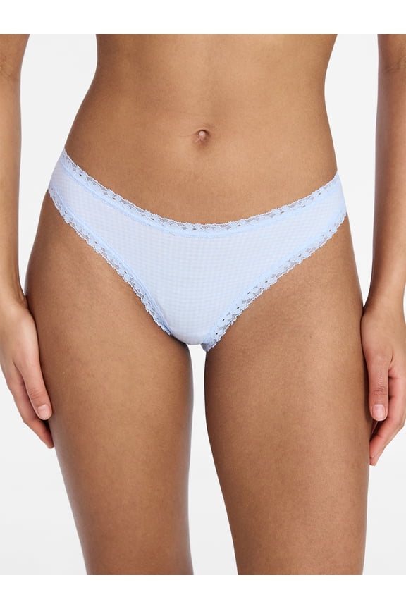 Cotton Lace Hi Cut Bikini Women's and Women's Plus, Sizes XS-XXXL