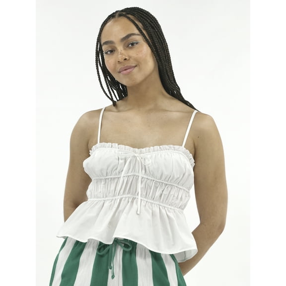 No Boundaries Cotton Peplum Cami, Women's