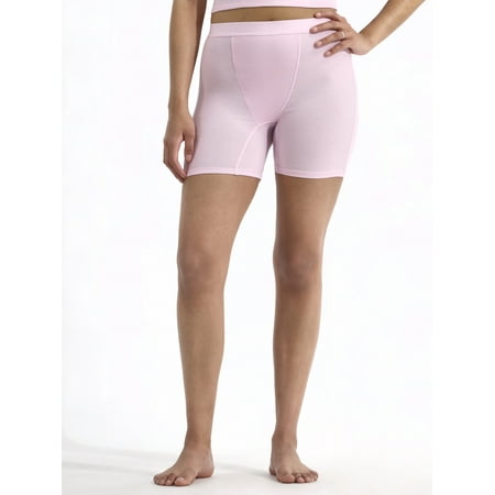 No Boundaries Cotton Stretch Ribbed Boxer Short Panties, Women's XS-XXXL