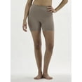 thumbnail image 1 of No Boundaries Cotton Stretch Ribbed Boxer Short Panties, Women's XS-XXXL, 1 of 5