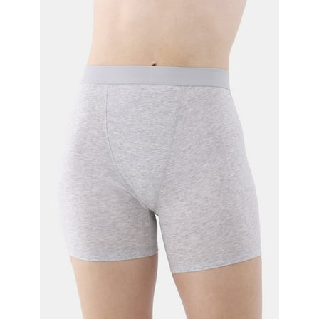 No Boundaries Cotton Stretch Ribbed Boxer Shorts, Women's XS-3XL