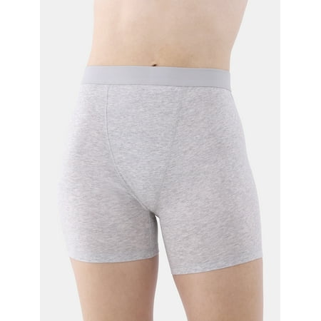 No Boundaries Cotton Stretch Ribbed Boxer Shorts, Women's XS-3XL